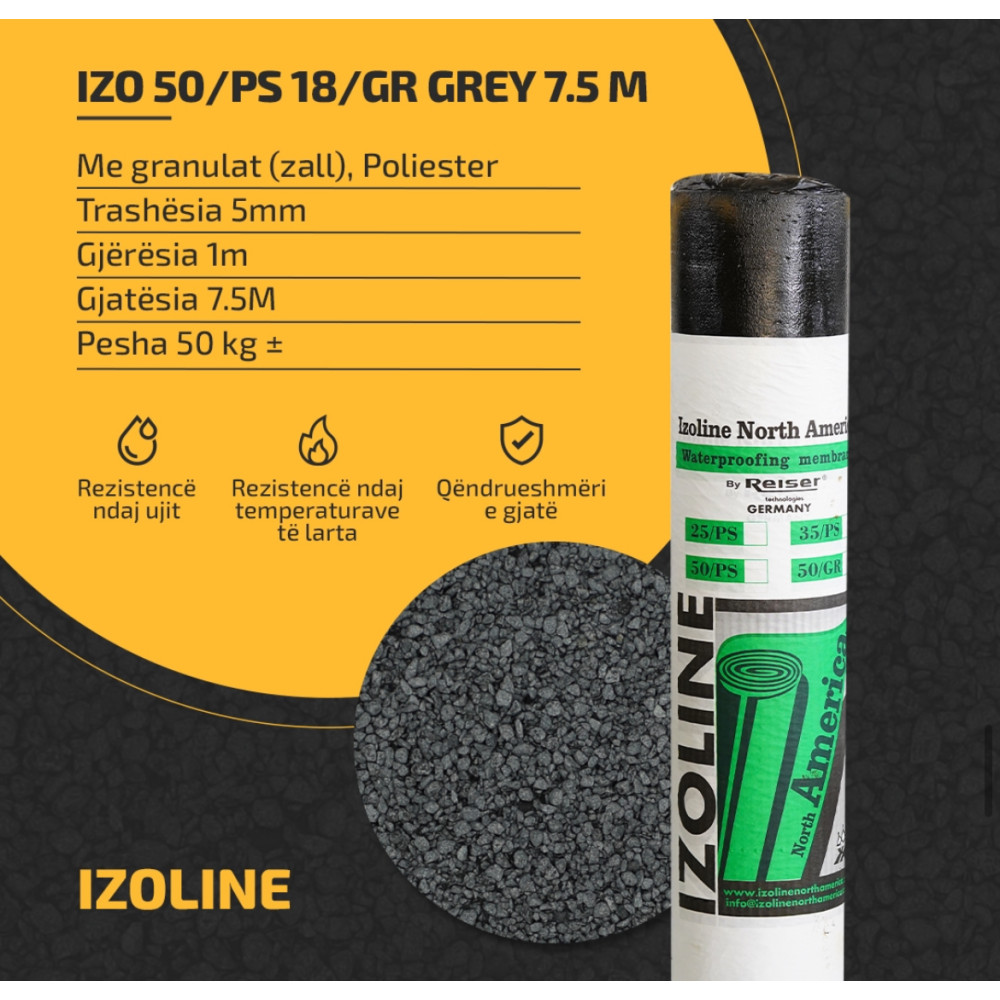 IZO 50/PS 18/GR GREY 7.5 M IZO 50/PS 18/GR GREY 7.5 M